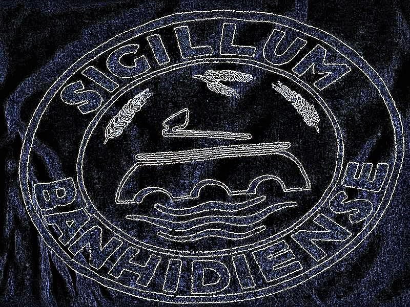 Bánhida első pecséten megjelent címere