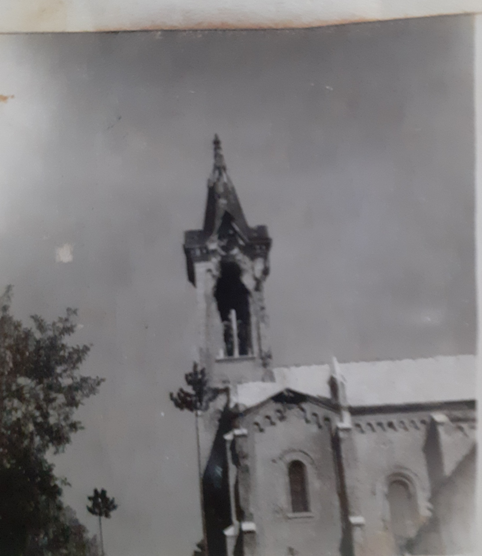 Bánhidai templom 1945 évben.